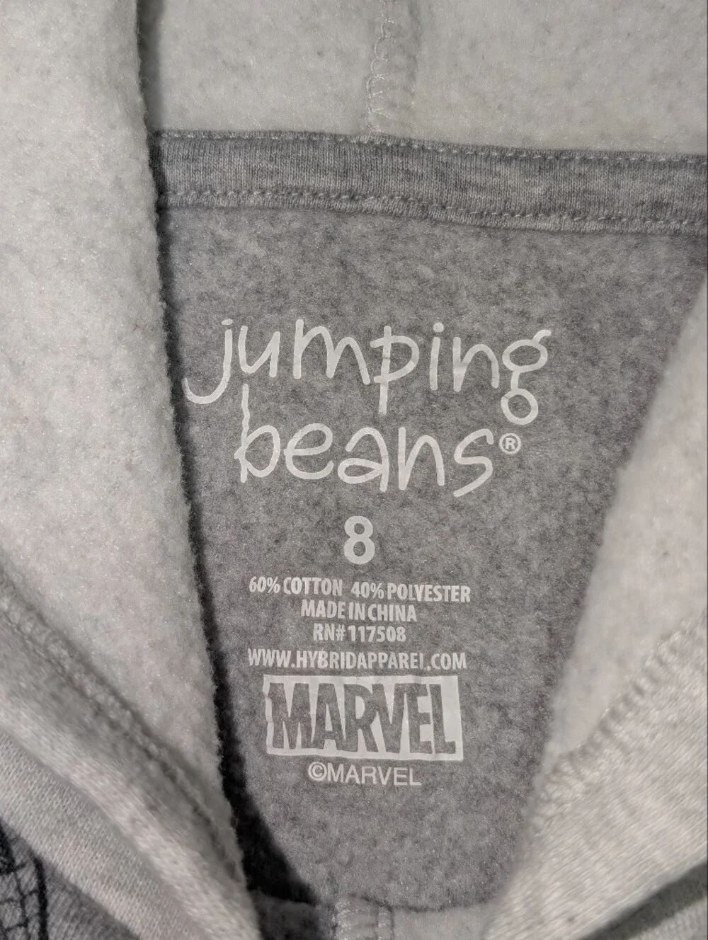 Marvel 'Amazing' Spider-Man Gray Hooded Sweatshirt Kids 8 Jumping Beans